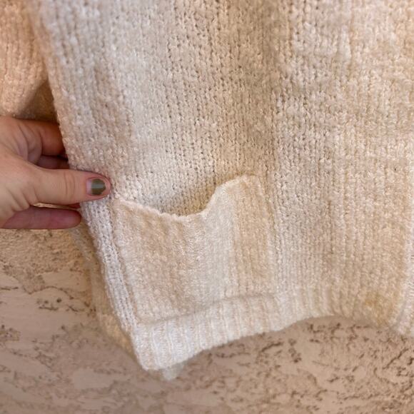 VTG Ivory Grandma Cardigan Sweater Size Large - Picture 4 of 4